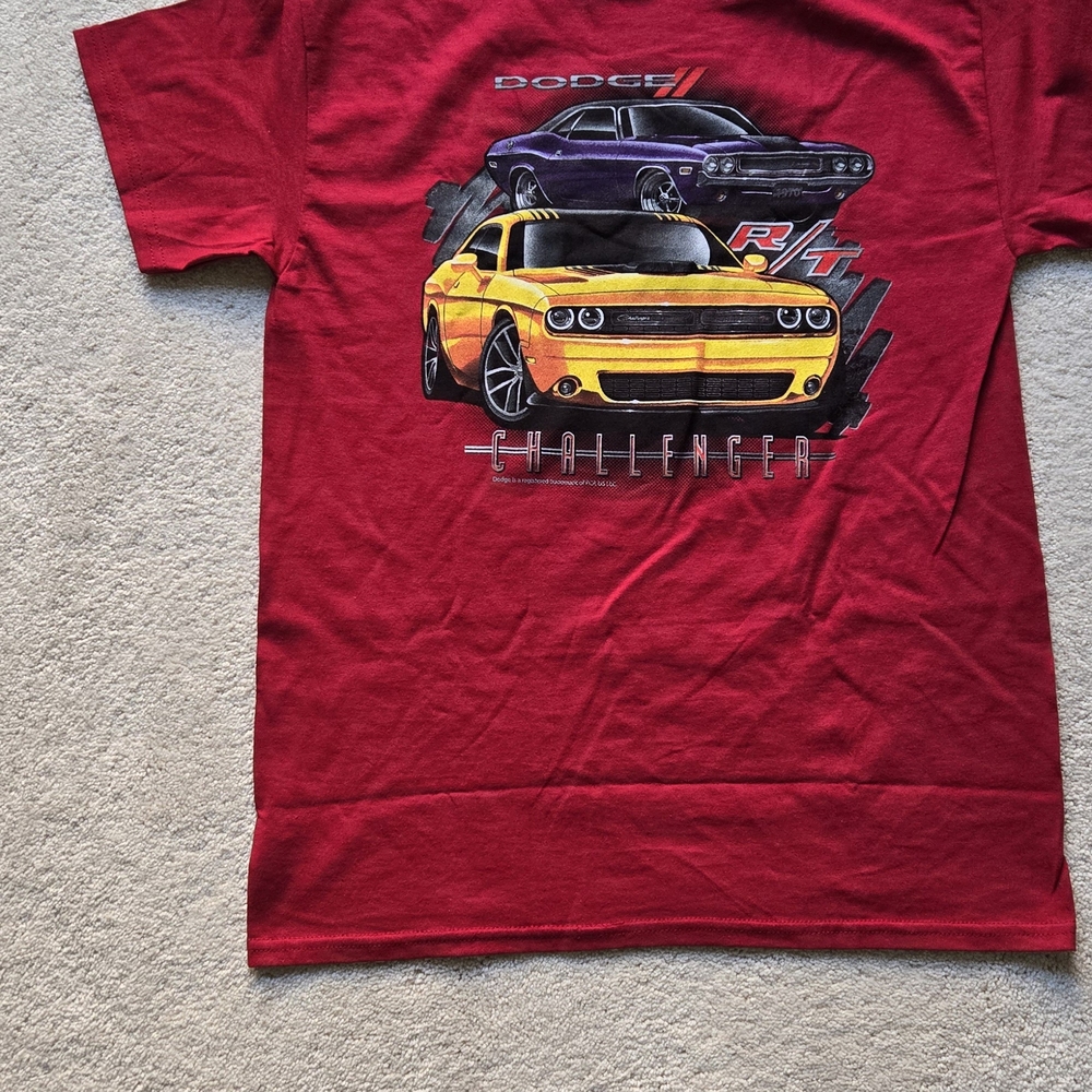Gildan Red Dodge Challenger Tee